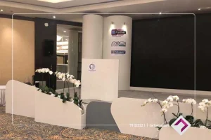 نمونه غرفه سازی آریا نئوپان پاسارگاد برای شرکت آریوژن فارمد