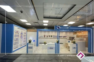 نمونه غرفه سازی آریا نئوپان پاسارگاد برای شرکت درمان یاب دارو